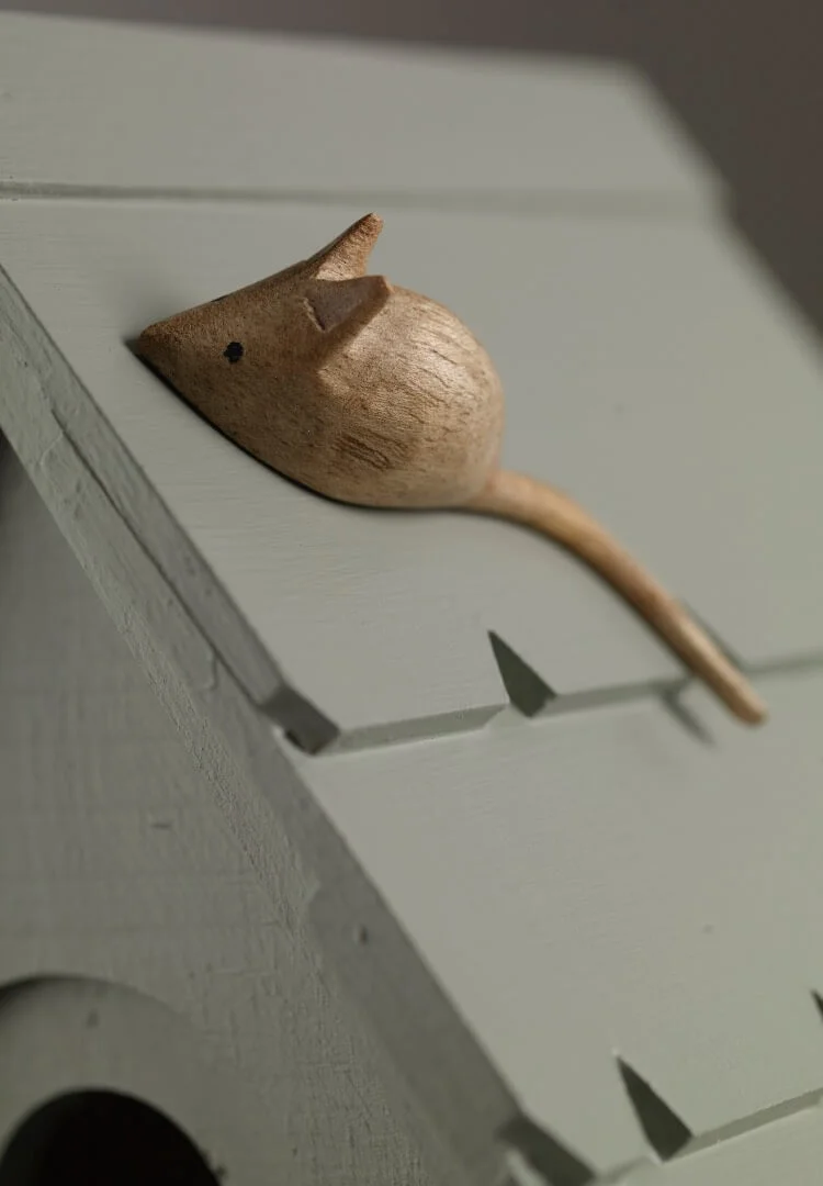 Wooden Hand carved Mice / Mouse - Purchase now on Robinson Garden