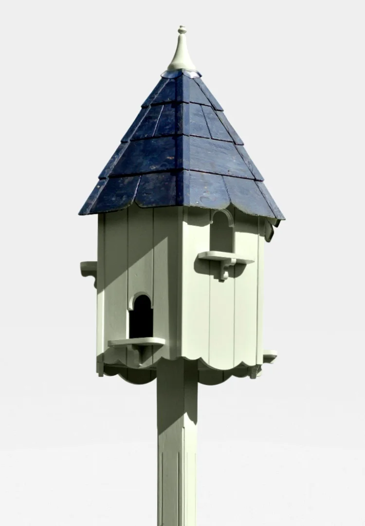 Fantail Bespoke Wooden Dovecote Dove House hand painted using Farrow and Ball Paint. All hand crafted in England, UK